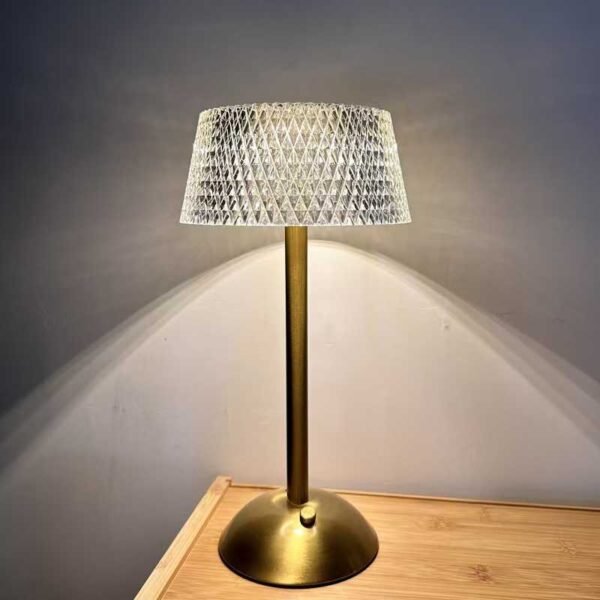Επαναφορτιζόμενο επιτραπέζιο φωτιστικό LED - 43-5 - 430163 - Gold - Image 4