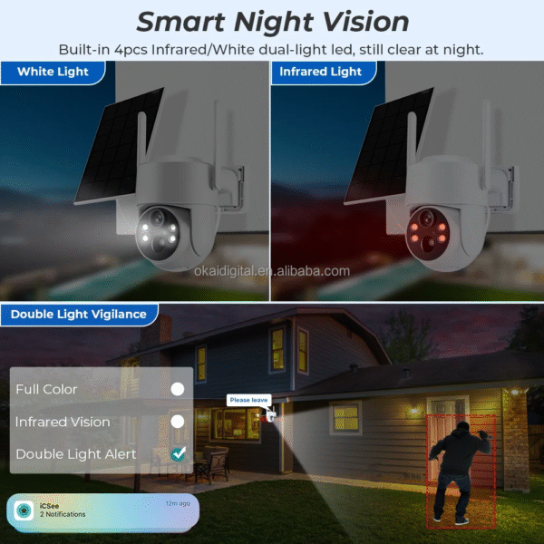 Ηλιακή κάμερα ασφαλείας IP - Solar Security Camera - XMT-Q10 - WiFi - 080250 - Image 4