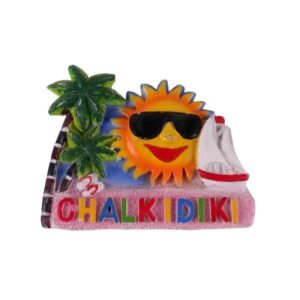 Tουριστικό μαγνητάκι Souvenir – Σετ 12pcs - Resin Magnet - Chalkidiki - 678099