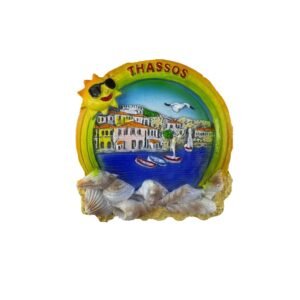 Tουριστικό μαγνητάκι Souvenir – Σετ 12pcs - Resin Magnet - Thassos - 678125