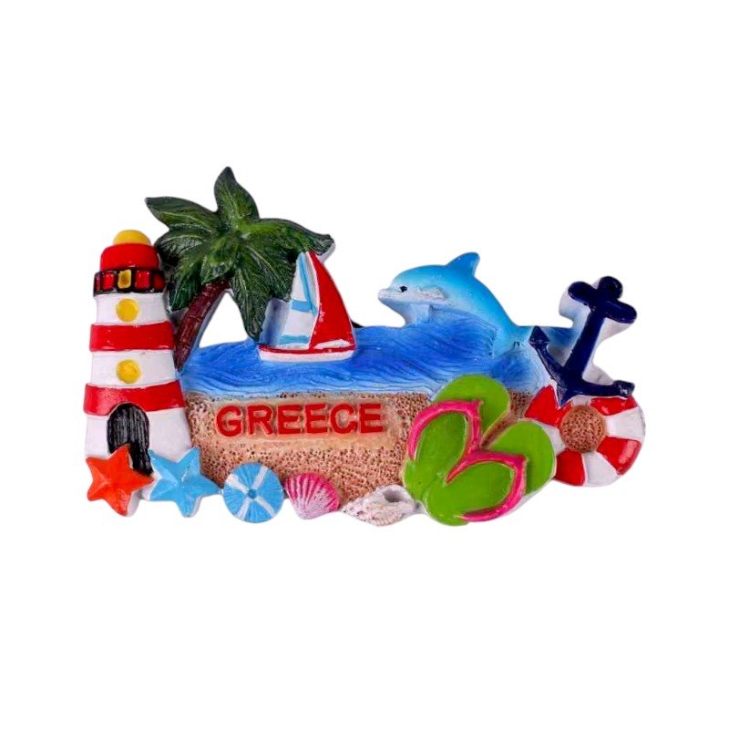 Tουριστικό μαγνητάκι Souvenir – Σετ 12pcs - Resin Magnet - Greece - 678053