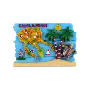Tουριστικό μαγνητάκι Souvenir – Σετ 12pcs - Resin Magnet - Chalkidiki - 678076
