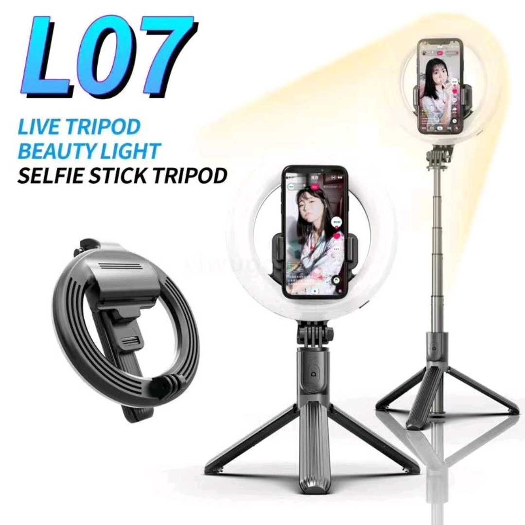 Selfie stick/stand τρίποδο με LED Ring Light - L07 - 532050 - Image 3