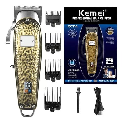 Κουρευτική μηχανή KM-K51 Kemei με ανοξείδωτη λεπίδα