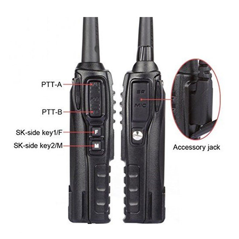 Φορητός πομποδέκτης - UHF/VHF - 5W - UV82 - Baofeng - 463082 - Image 4