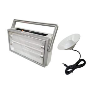 Επαναφορτιζόμενος προβολέας LED με ηλιακό πάνελ