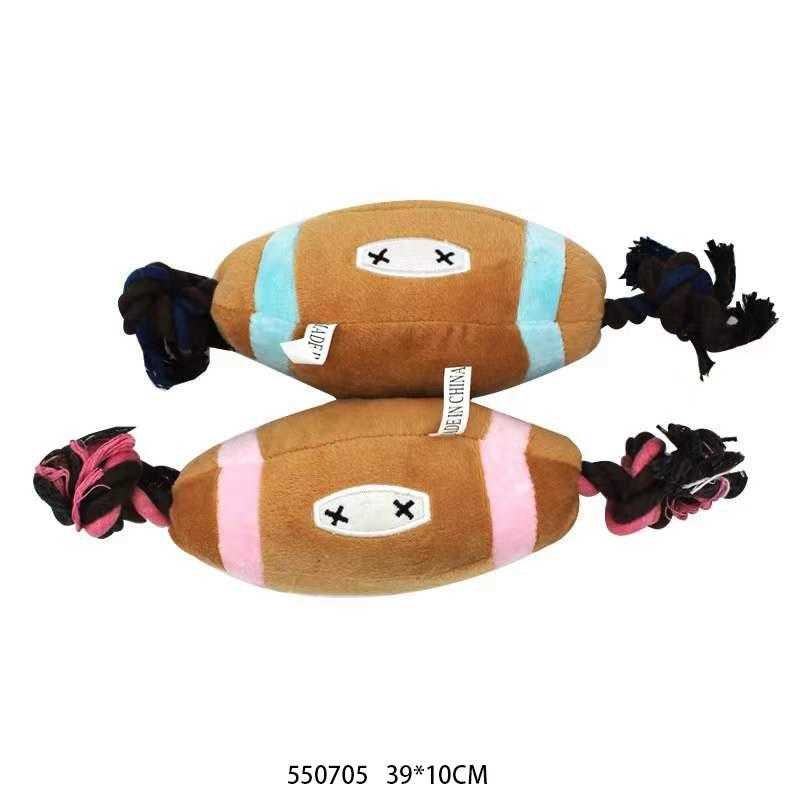 Λούτρινο παιχνίδι σκύλου μπάλα με σχοινί - 39x10cm - 550705 - Image 3