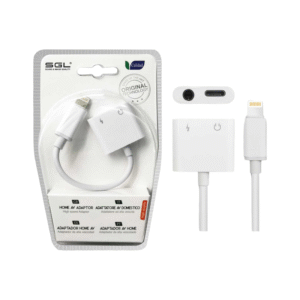 Αντάπτορας iOs 2in1 για Lightning σε έξοδο Jack και φόρτισης T58