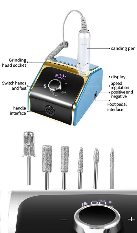 Ηλεκτρικός τροχός μανικιούρ-πεντικιούρ - VKN-BQ758 - 581610 - White - Image 3