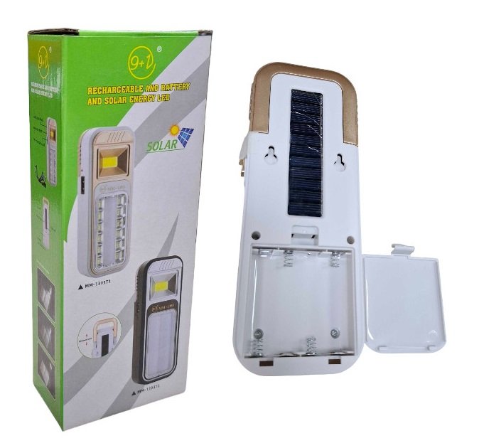 Επαναφορτιζόμενος φακός LED έκτακτης ανάγκης με ηλιακό πάνελ - FA-1939T-2 - 200545 - Image 4