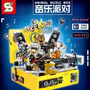 Σετ κατασκευών DIY με ποικιλία τουβλακίων για δημιουργικό παιχνίδι.