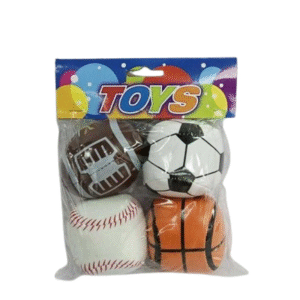 Σετ μαλακά μπαλάκια παιχνιδιού - No.2.5 - 4pcs - 0648-37 - 222070