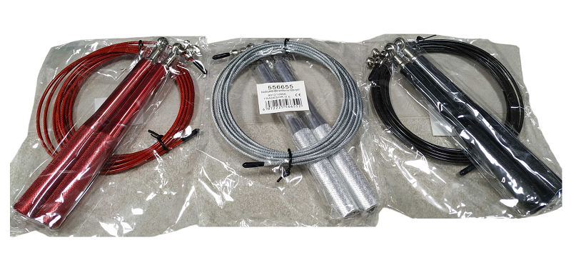 Εργονομικό σχοινάκι γυμναστικής με μεταλλικές λαβές