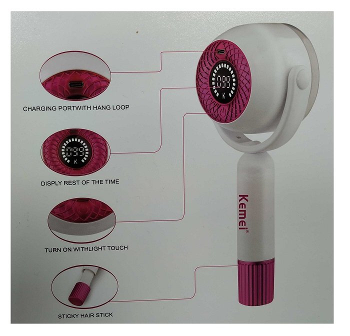 Αποχνουδωτής ρούχων - KM-2721 - Kemei - Image 5