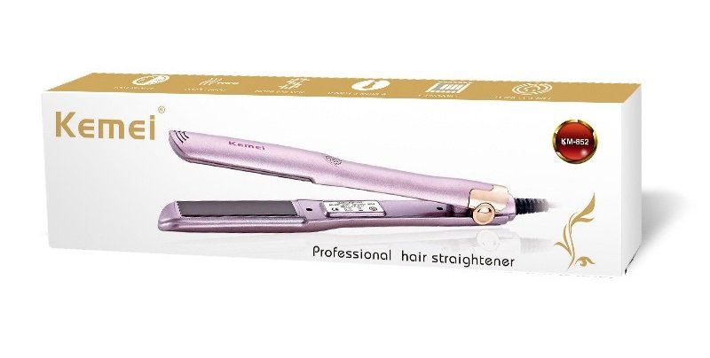 Ισιωτική μαλλιών Kemei KM-852 με κεραμικές πλάκες