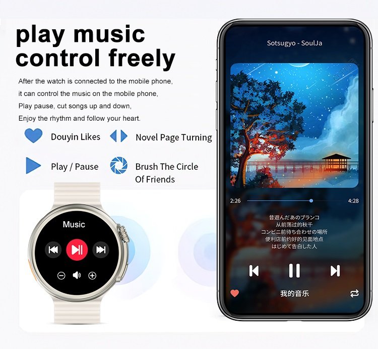Smartwatch - Z78 UItra - 880266 - Black - Image 4