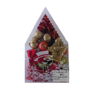 Σετ Χριστουγεννιάτικα στολίδια - 4cm - 12pcs - 023605