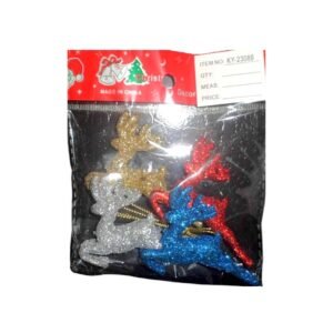 Σετ Χριστουγεννιάτικα στολίδια - 7cm - 4pcs - 230881