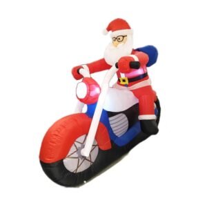 Φουσκωτός διακοσμητικός Άγιος Βασίλης με φωτισμό - 1.8m - 259359