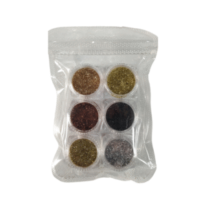 Σετ Glitter νυχιών Nail Art με 6 διαφορετικά χρώματα