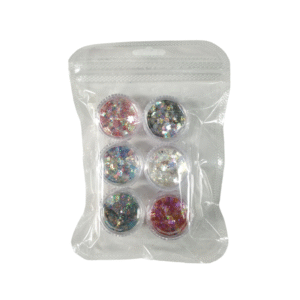 Σετ Glitter νυχιών Nail Art σε 6 χρώματα