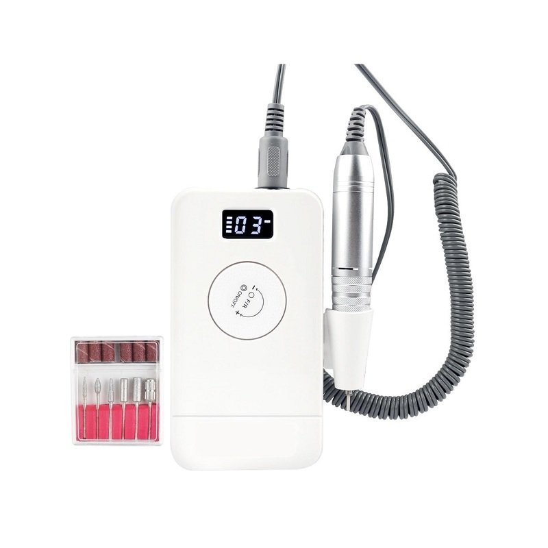 Επαναφορτιζόμενος τροχός μανικιούρ-πεντικιούρ VKN-CC208 με ψηφιακή οθόνη LCD.