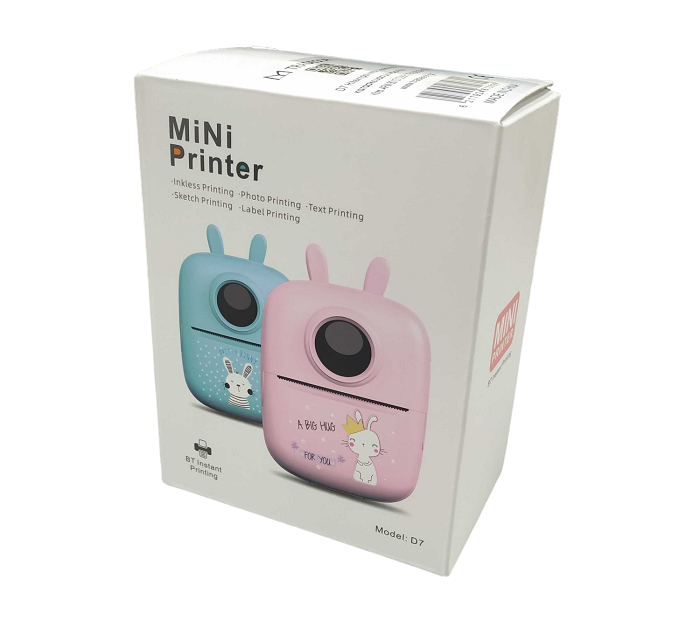Παιδικός mini εκτυπωτής - D7 - 810699 - Blue - Image 4