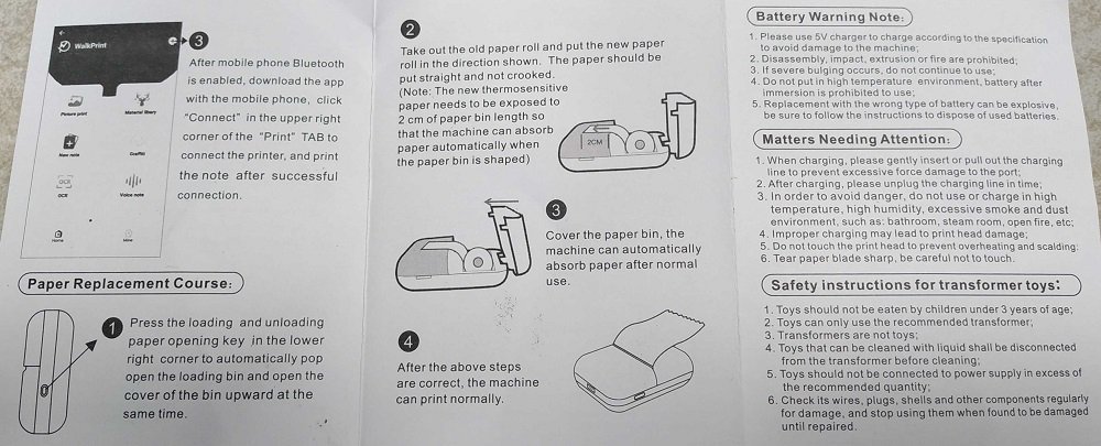 Παιδικός mini εκτυπωτής - D7 - 810699 - Blue - Image 6