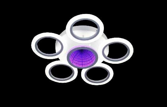 Φωτιστικό οροφής LED - Πλαφονιέρα με Dimmer - 5181-6WH - 943789 - Image 3