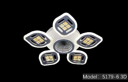 Φωτιστικό οροφής LED - Πλαφονιέρα με Dimmer - 5179-6WH - 943765 - Image 3