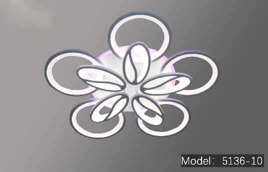 Φωτιστικό οροφής LED - Πλαφονιέρα με Dimmer - 5136-10WH+RGB - 943703 - Image 3