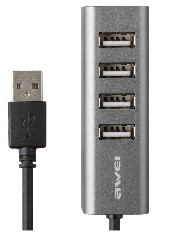 Αντάπτορας USB 2.0 Hub με 4 θύρες - CL-122 - AWEI - 085434 - Image 3