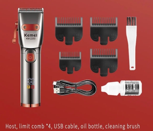 Κουρευτική μηχανή KM-2253 Kemei με λεπίδα ακριβείας