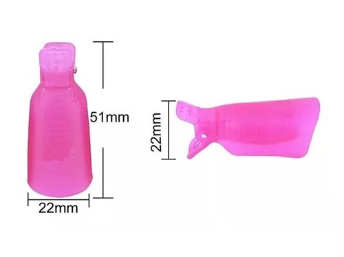 Κλιπς αφαίρεσης υλικού νυχιών XJJ10 σε ροζ και λευκό χρώμα