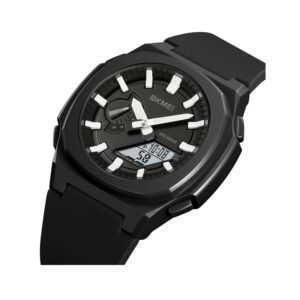 Ψηφιακό/αναλογικό ρολόι χειρός – Skmei - 2091 - White/White screen