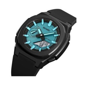 Ψηφιακό/αναλογικό ρολόι χειρός – Skmei - 2091 - Light Blue/White screen