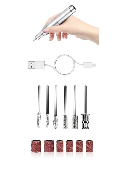 Επαναφορτιζόμενος τροχός μανικιούρ VKN-UV201 Silver