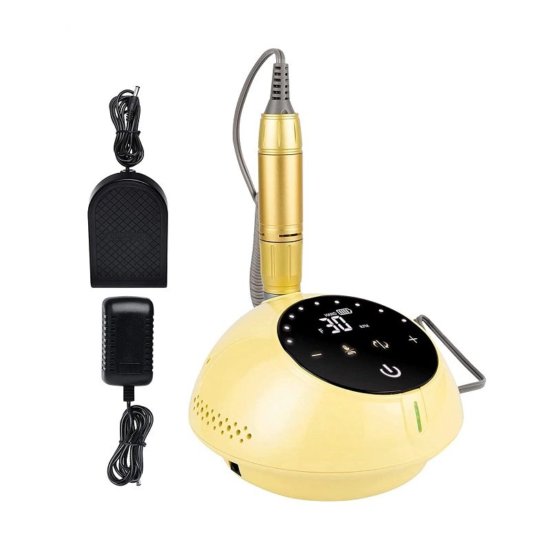 Ηλεκτρικός τροχός μανικιούρ-πεντικιούρ VKN-JMD207 σε κίτρινο χρώμα