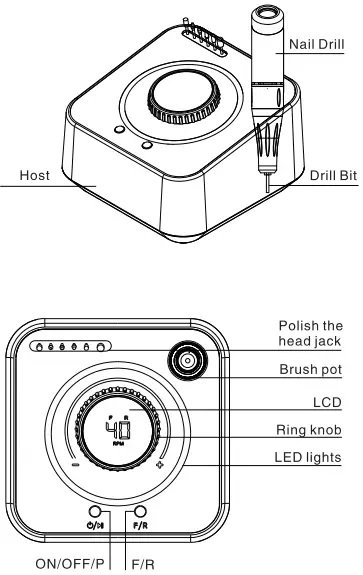 Ηλεκτρικός τροχός μανικιούρ-πεντικιούρ - VKN-UV601 - 581313 - Pink - Image 3