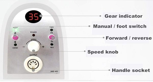 Ηλεκτρικός τροχός μανικιούρ-πεντικιούρ - JMD401 - 581436 - Blue - Image 3