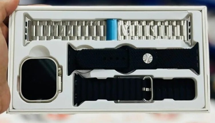 Smartwatch με 2 λουράκια - Z87 ULTRA - 880600 - Pink - Image 5