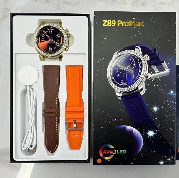 Smartwatch με 2 λουράκια - Z89 PRO MAX - 880785 - Orange - Image 3