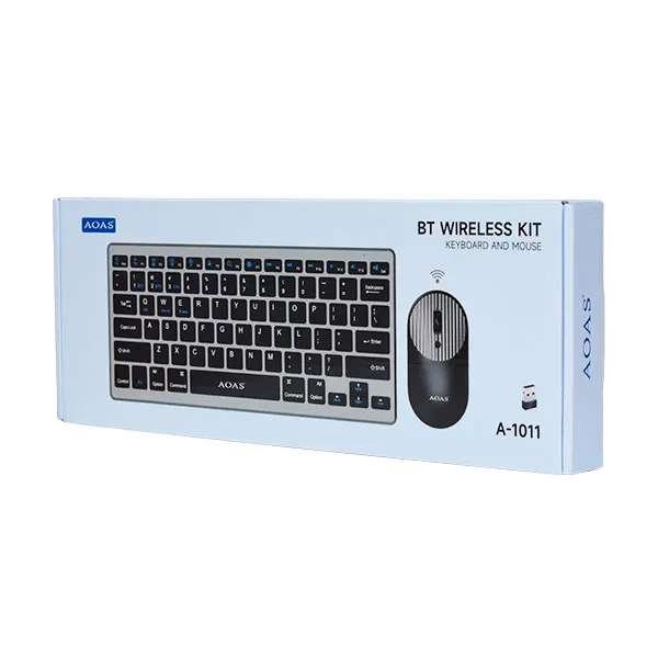 Ασύρματο πληκτρολόγιο και ποντίκι Η/Υ - A1011 - AOAS - 654825 - Image 3