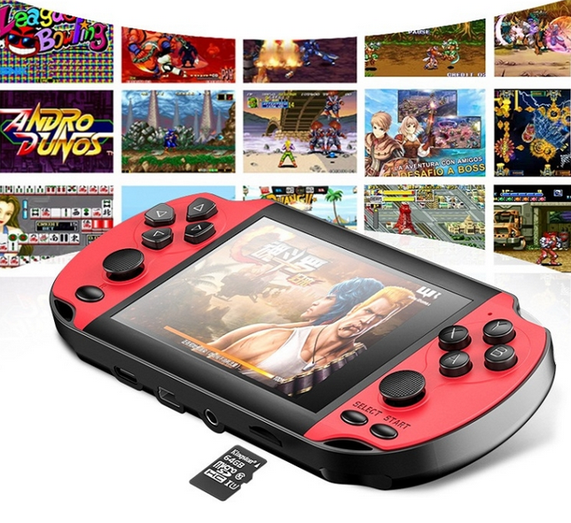 Φορητή κονσόλα παιχνιδιών - X7S - 3.5'' - 811078 - Blue/Red - Image 3