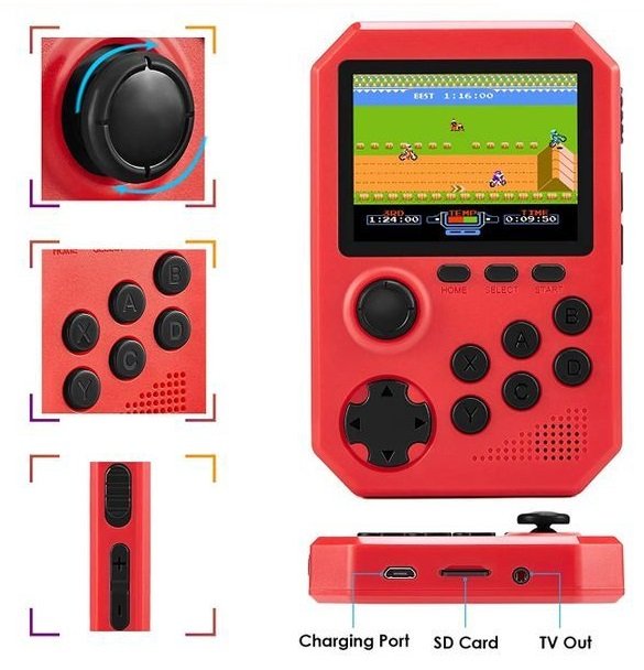 Φορητή κονσόλα παιχνιδιών - A6 - 811023 - Blue - Image 3