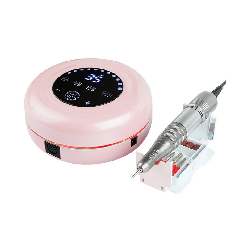 Ηλεκτρικός τροχός μανικιούρ-πεντικιούρ JMD-216 σε ροζ χρώμα.