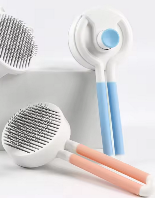 Χτένα βουρτσίσματος κατοικιδίων με εργονομικό σχεδιασμό και ανοξείδωτα δόντια.