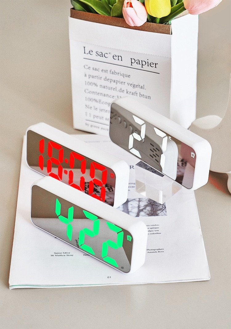 Ψηφιακό ρολόι – Ξυπνητήρι - 668 - 006681 - White - Image 3