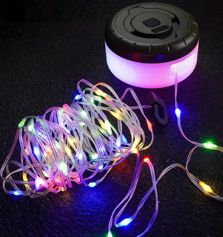 Επαναφορτιζόμενη λάμπα LED με γιρλάντα φωτισμού – String Light - YD2314 - 272543 - RGB - Image 3