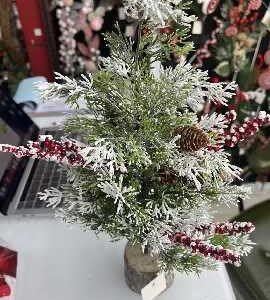 Χριστουγεννιάτικο επιτραπέζιο διακοσμητικό δεντράκι - YY24XS-XRC-049 - 40cm - 715125